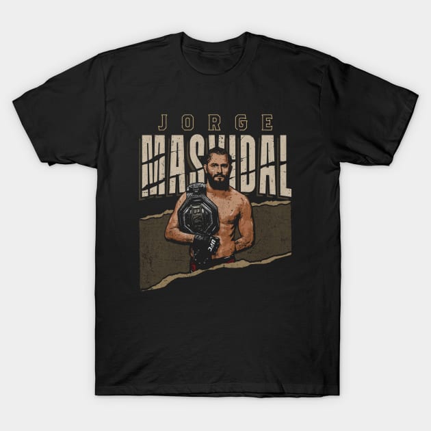 Jorge Masvidal BMF Belt T-Shirt by artbygonzalez